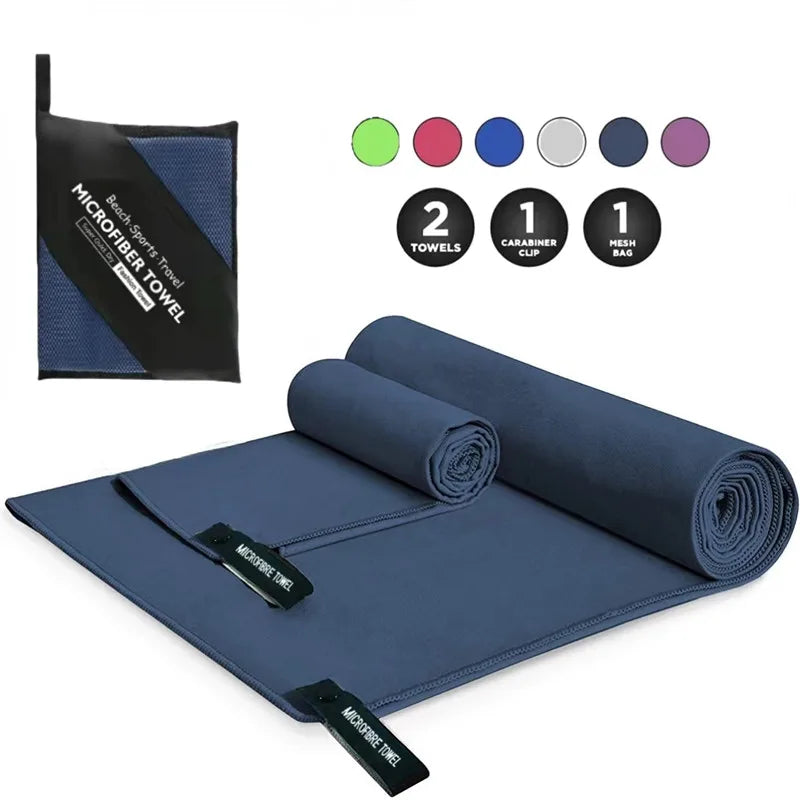 New Microfiber Towel Sports Quick-Drying Super Absorbent Camping Towel Super Soft and Lightweight Gym Swimming Yoga Beach Towel